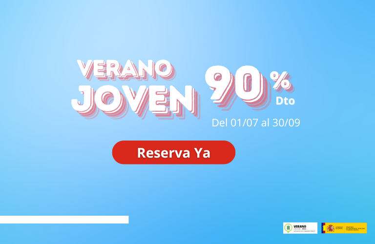 Verano Joven 2024 - Viaja con un 90% de descuento, ¡Reserva ya!